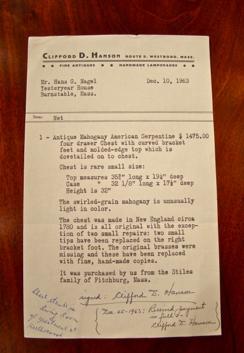 Bill of Sale December 10 1963